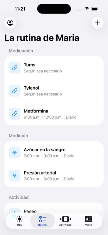 Horarios de Medicamentos y Tareas
